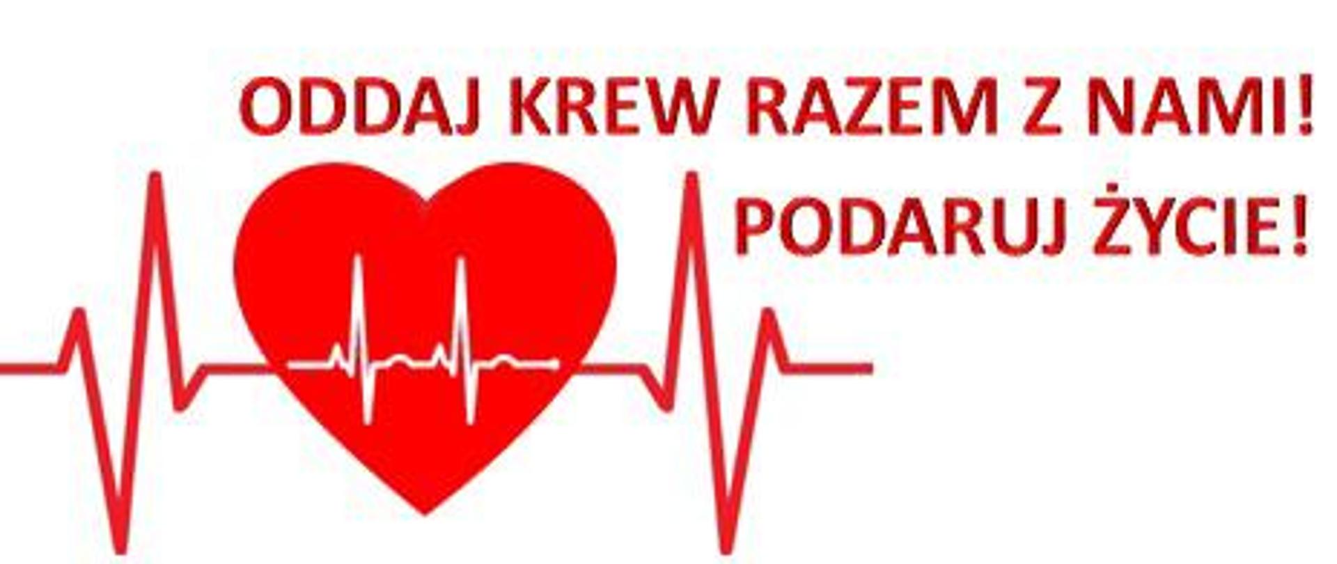 Na zdsjęciu autobus do oddawania krwi i loga psp, policji i nadleśnictwa