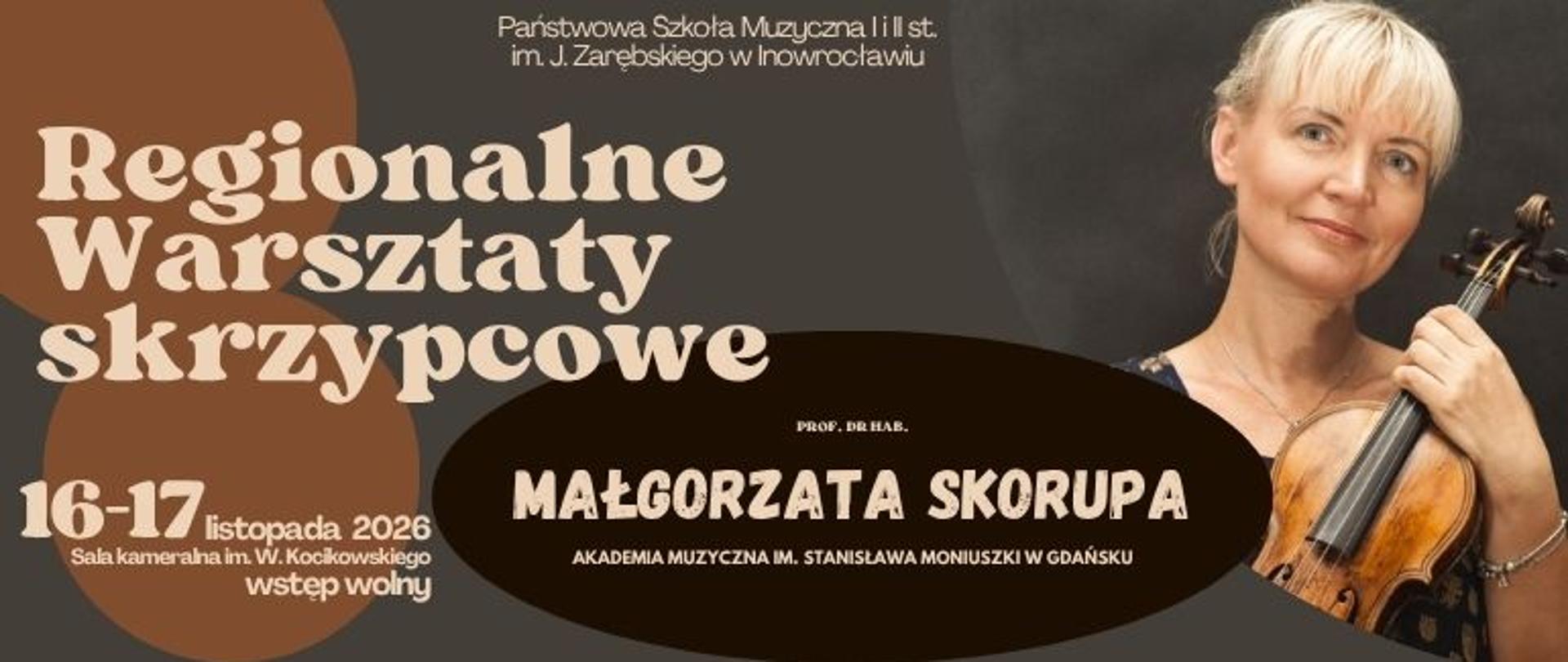 Regionalne Warsztaty skrzypcowe prof. Skorupa baner