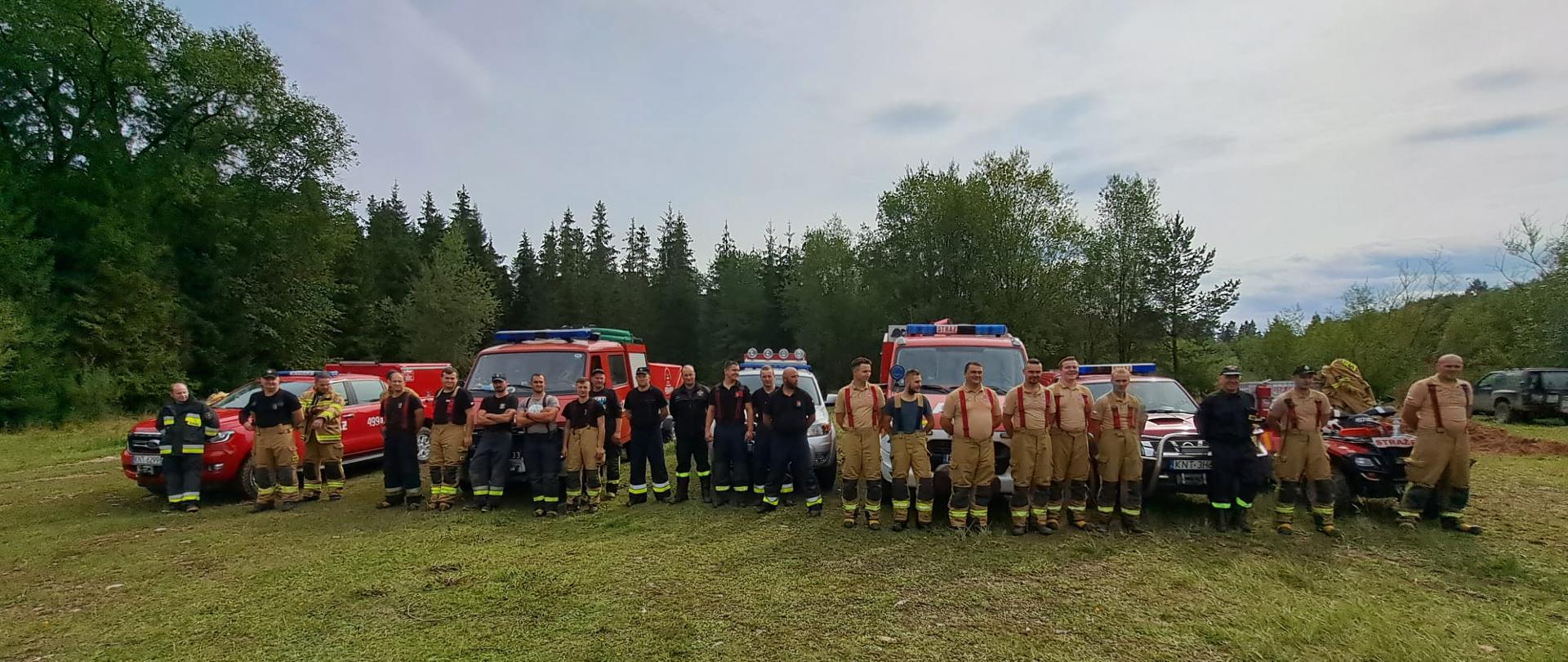 Ćwiczenia Plutonu zaopatrzenia wodnego jednostek OSP Powiatu Nowotarskiego