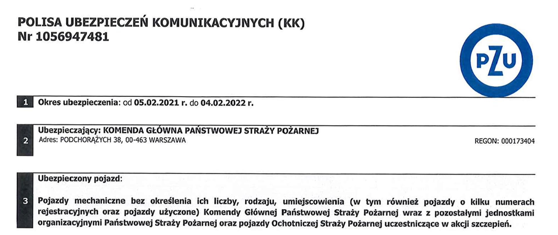 Polisa ubezpieczeniowa NNW