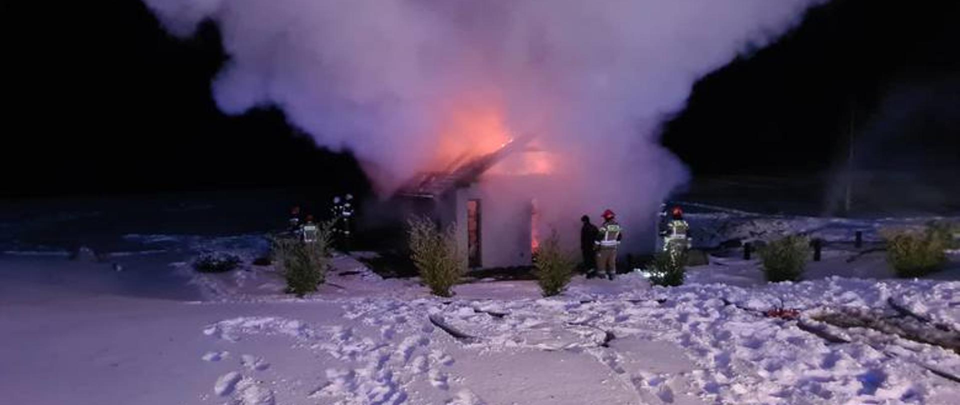 Pożar w Europejskim Centrum Budo "DOJO Stara Wieś"