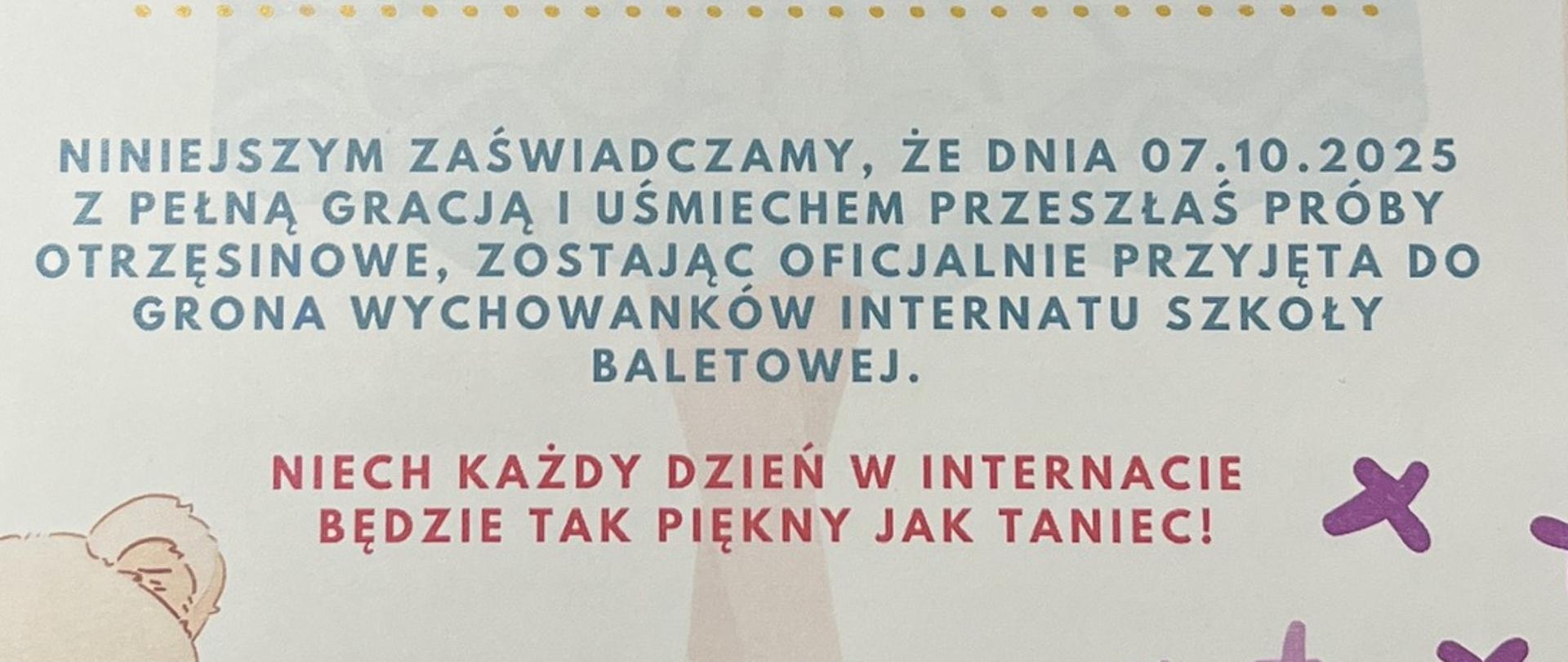 W Internacie przyszedł czas na uroczyste powitanie nowych wychowanków
