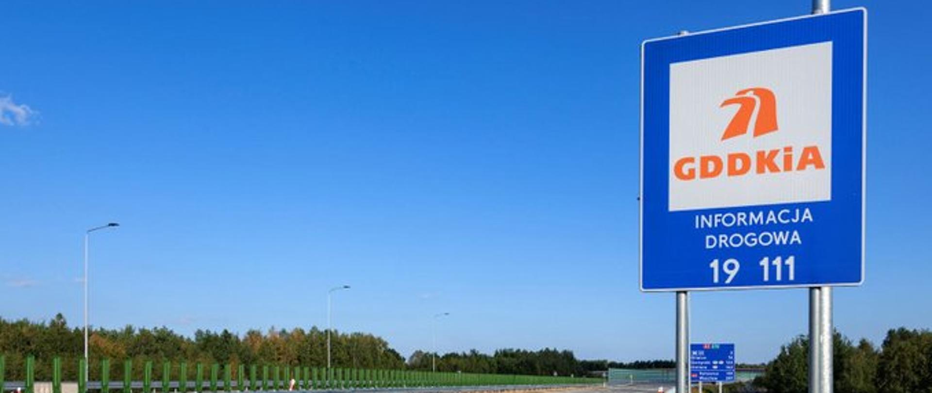 Tablica informacyjna z numerem 19111