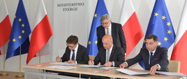 Uroczystość podpisania porozumienia o współpracy przy usuwaniu awarii sieci elektroenergetycznych