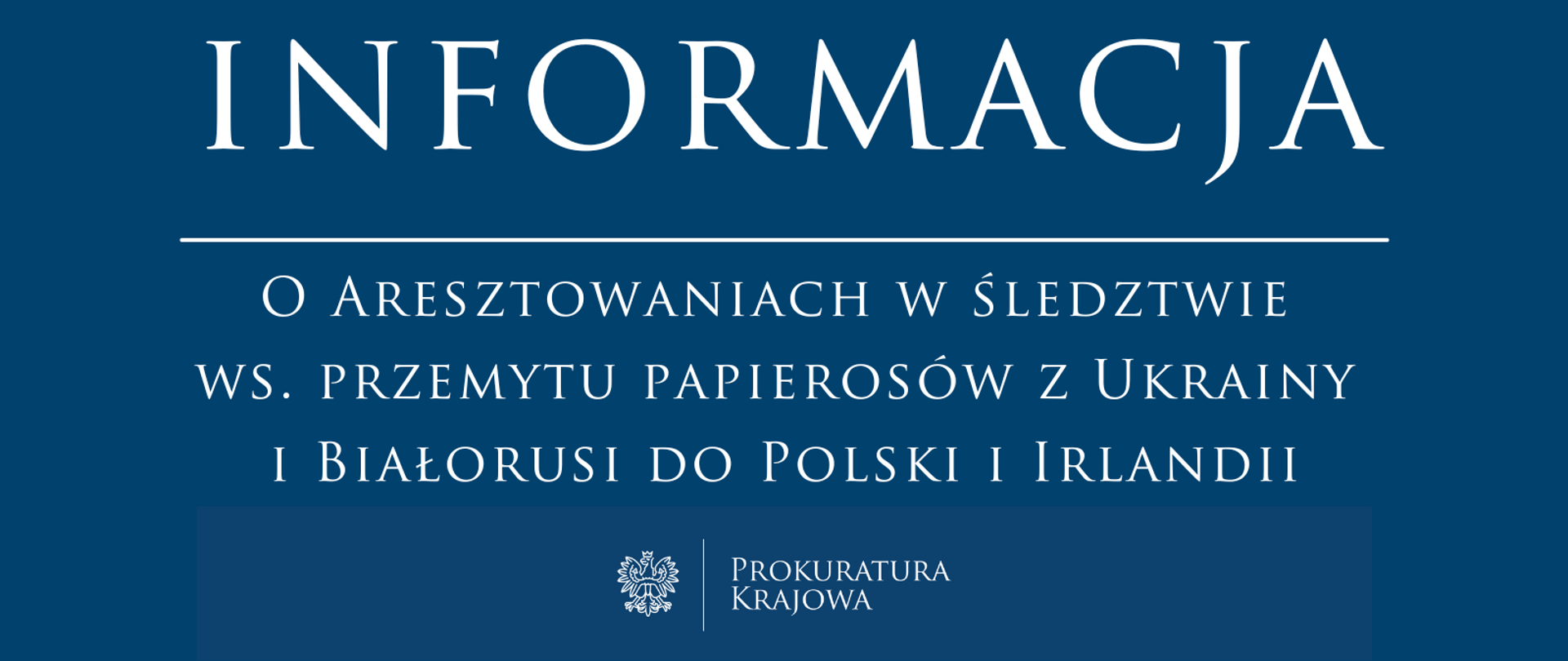 Aresztowania w śledztwie ws. przemytu papierosów z Ukrainy i Białorusi do Polski i Irlandii
