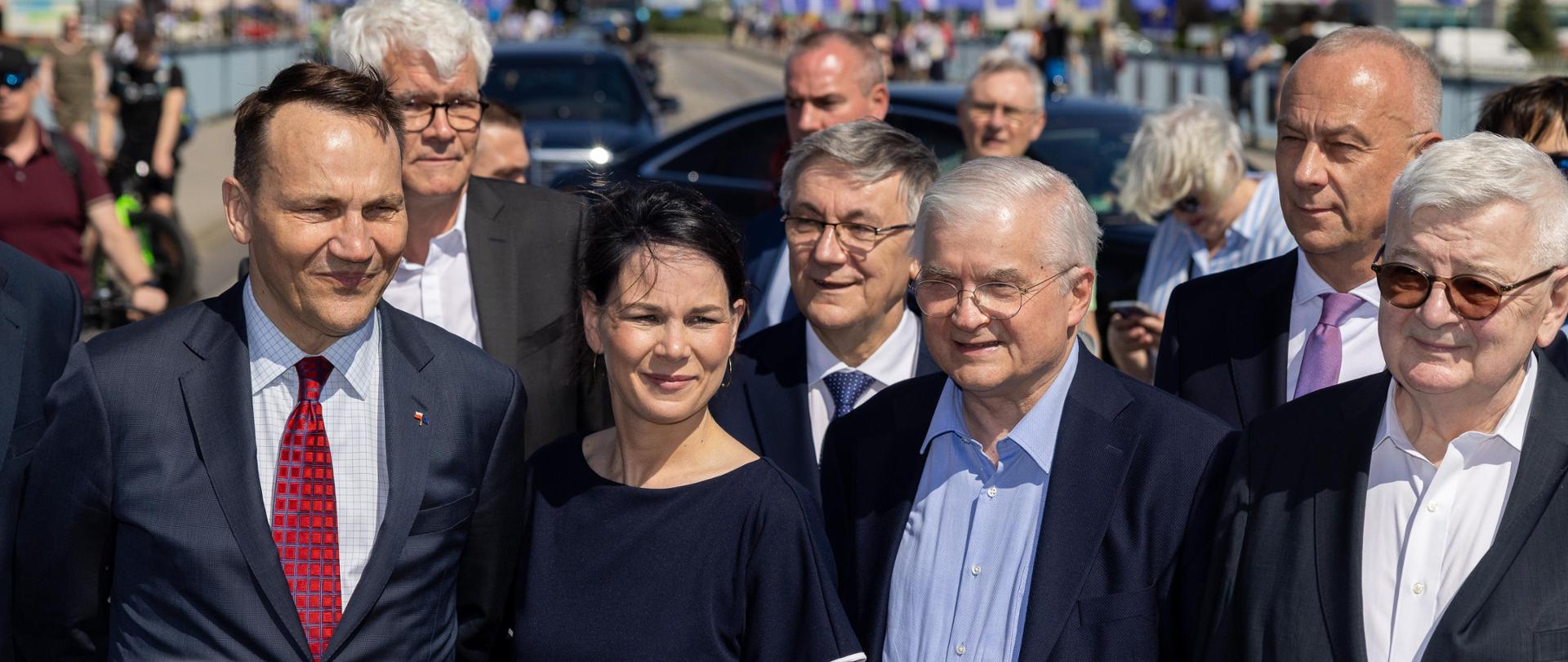 
Uroczyste obchody 20. rocznicy akcesji Polski do UE z udziałem szefów dyplomacji Polski i Niemiec - minister Radosław Sikorski i minister SZ Niemiec Annelena Baerbock
