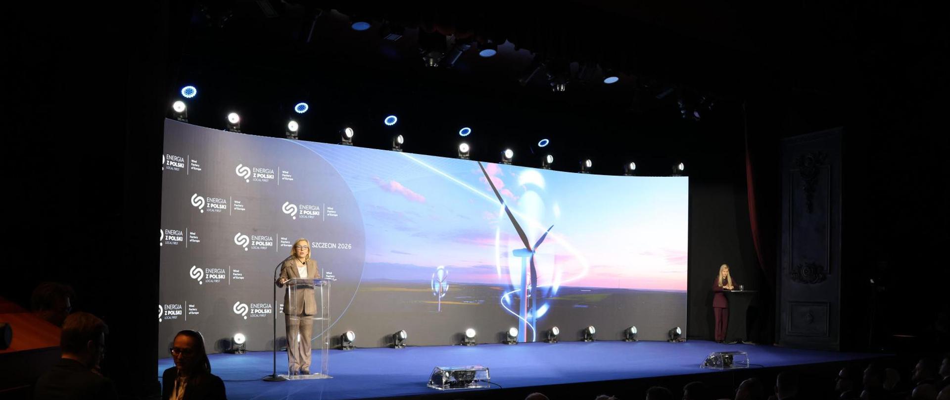 Ministra klimatu i środowiska Paulina Hennig-Kloska podczas II Forum Dostawców Polskiej Energetyki Wiatrowej