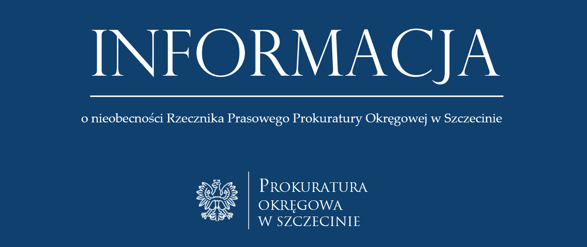 informacja o nieobecnosci rzecznika