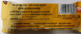 Opakowanie batonu BA!lans Detoks z tyłu