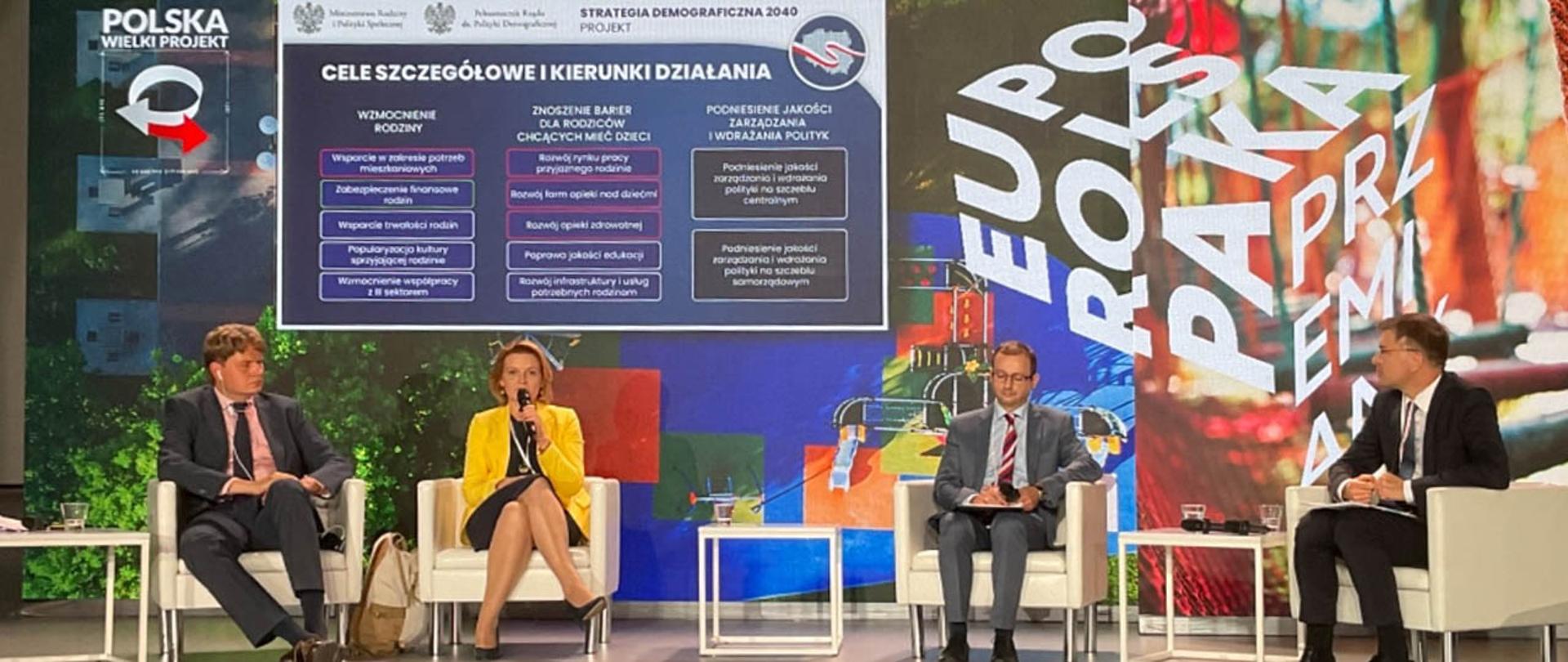 Wiceminister Barbara Socha podczas Kongresu Polska Wielki Projekt