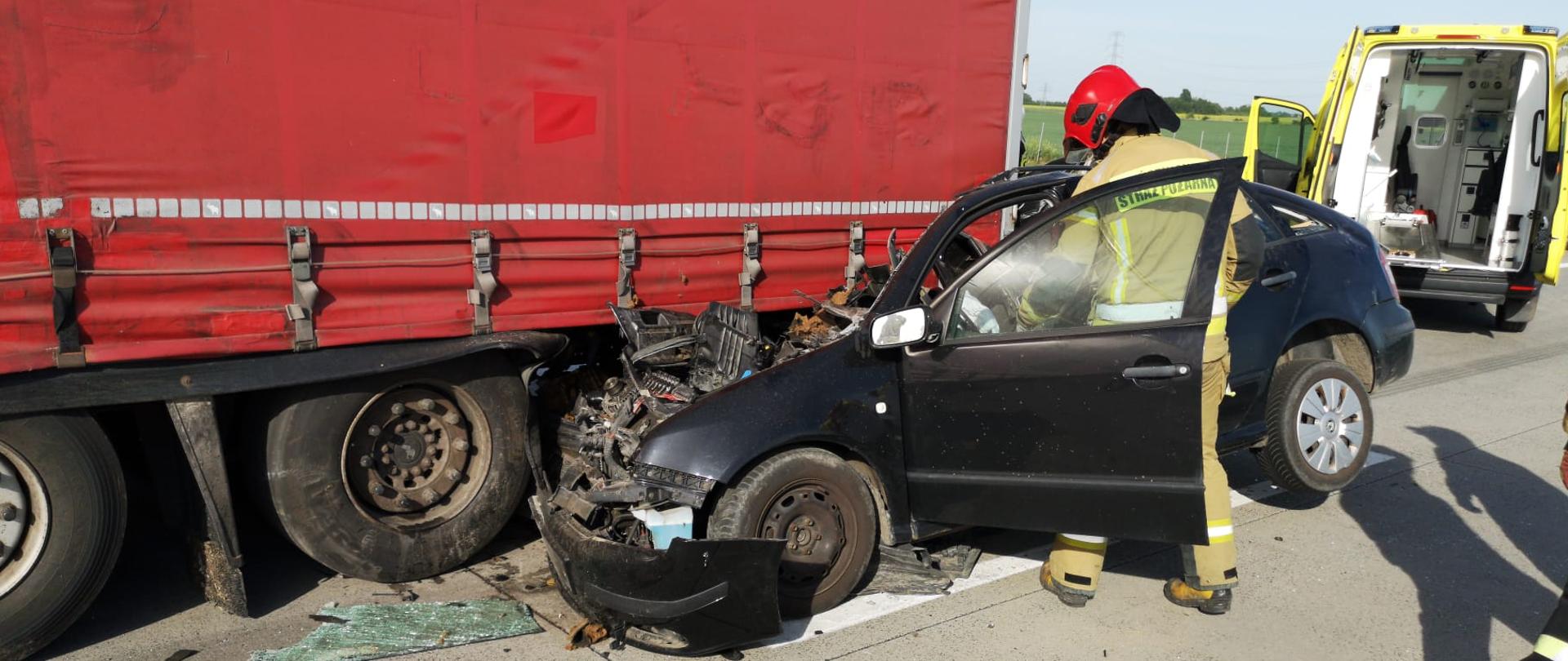 Wypadek na autostradzie A4