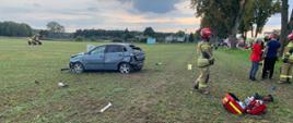 Wypadek dwóch samochodów osobowych w miejscowości Myślęta
