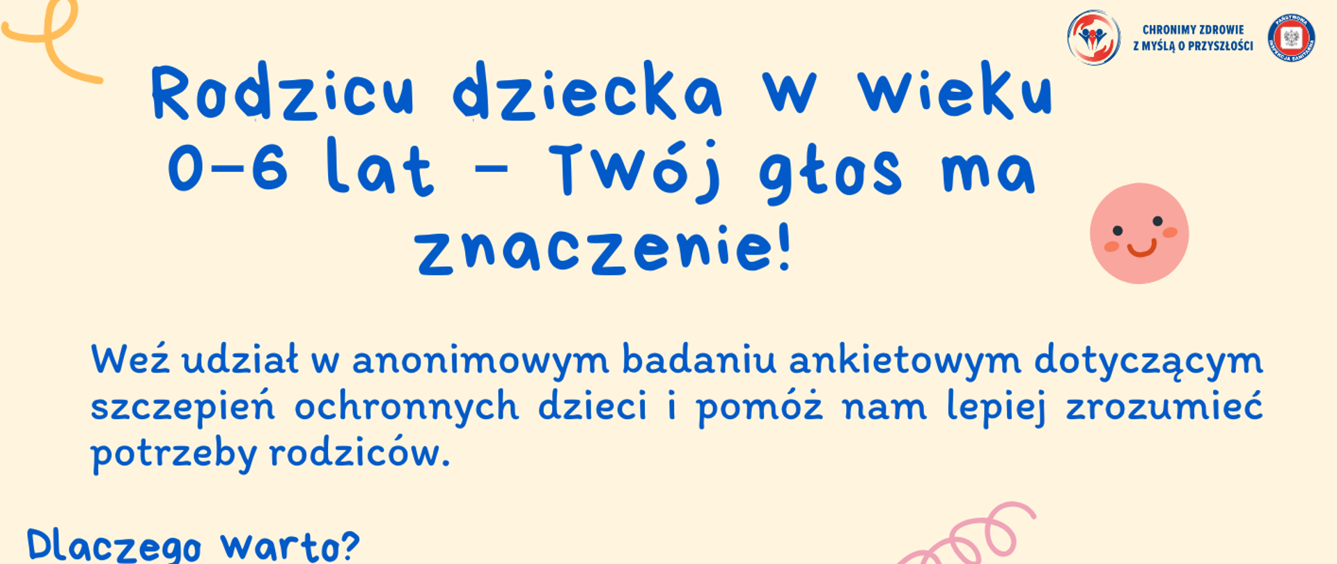 plakat informacyjny w sprawie szczepień ochronnych ankieta