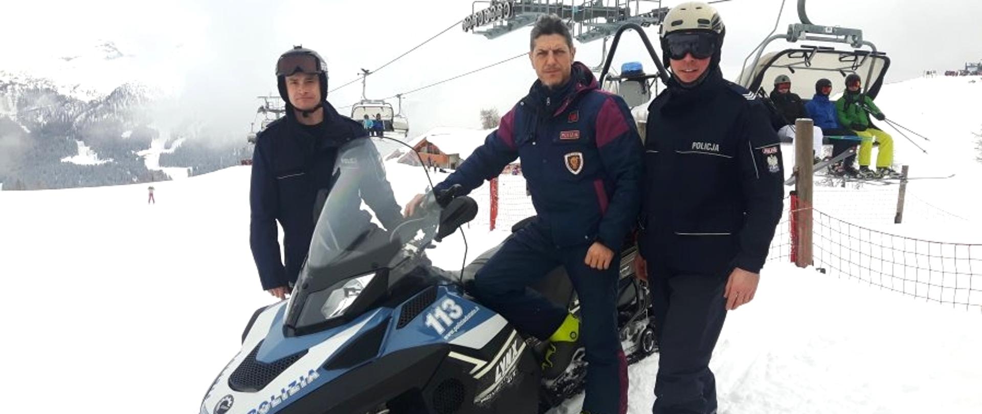 Polscy policjanci na włoskich stokach
