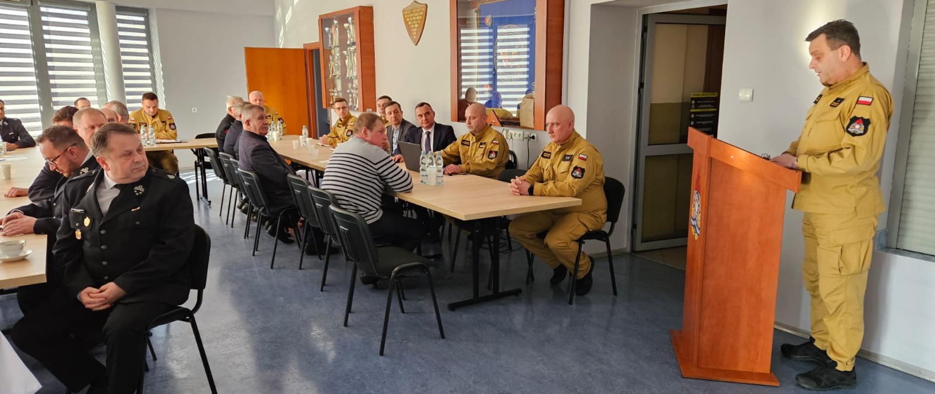 Narada roczna w Komendzie Powiatowej Państwowej Straży Pożarnej we Włoszczowie