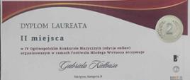 Dyplom Gabriela Kiełbasa