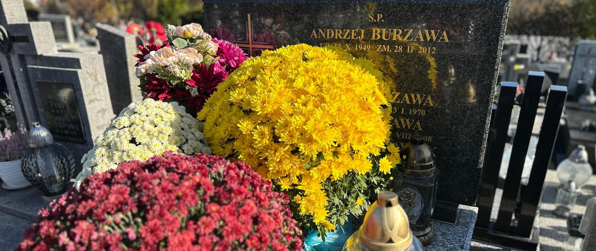 Grób śp. Andrzeja Burzawy