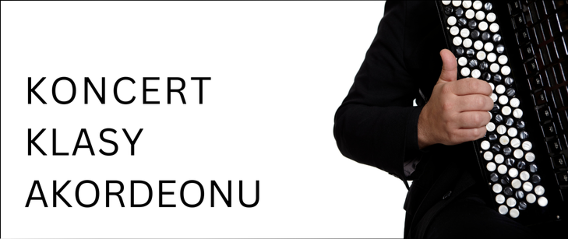 Baner koncert klasy akordeonu