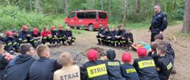 Obóz szkoleniowy młodzieżowych drużyn pożarniczych z gminy Rybno oraz Dąbrówno