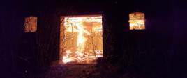 Pożar stodoły w miejscowości Marcinkowice