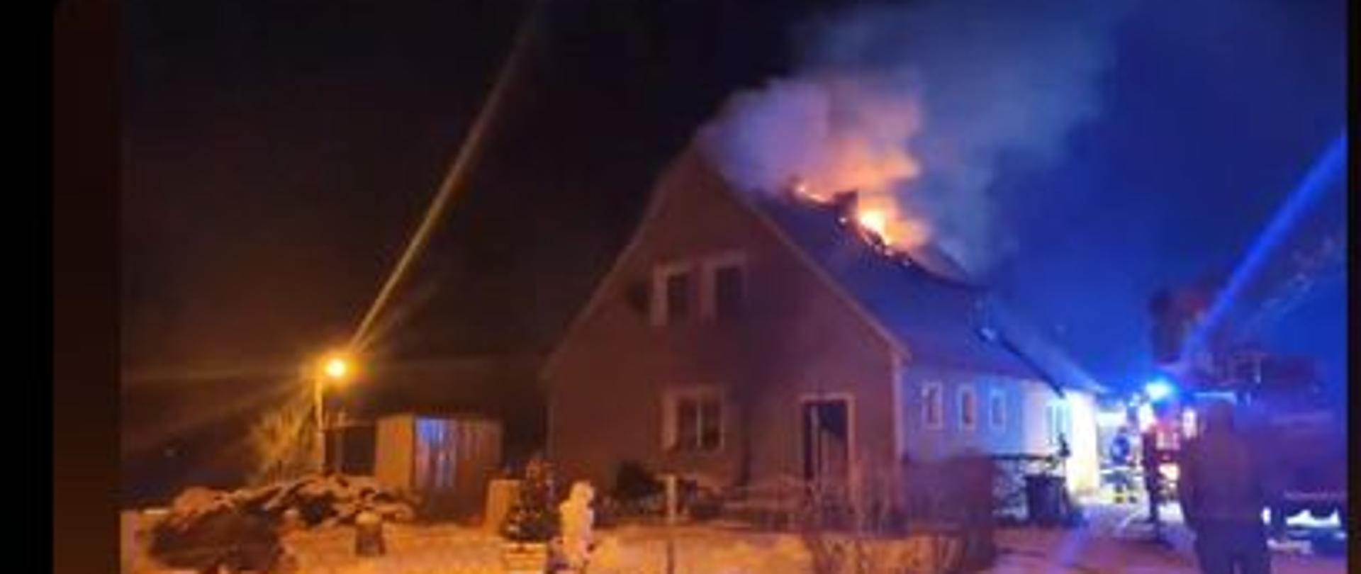 Pożar poddasza w Suliszwicach