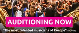 KOLEJNY NABÓR DO EUROPEAN UNION YOUTH ORCHESTRA