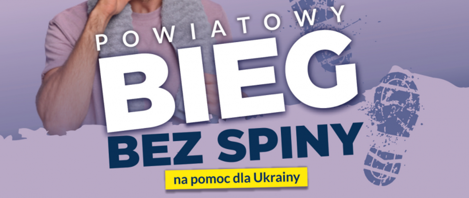 Zdjęcie przedstawia plakat BIEG BEZ SPINY. 