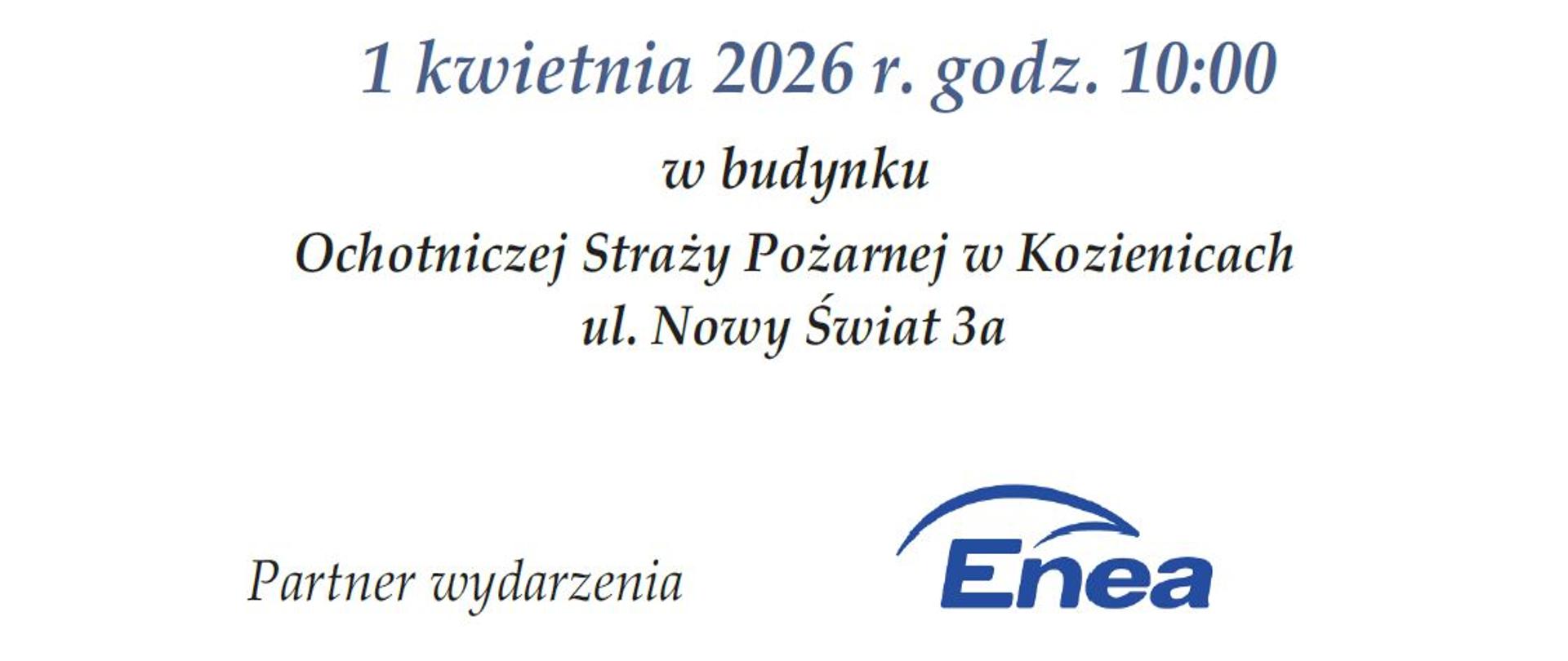 Eliminacje powiatowe Ogólnopolskiego Turnieju Wiedzy Pożarniczej "Młodzież Zapobiega Pożarom” 01.04.2026