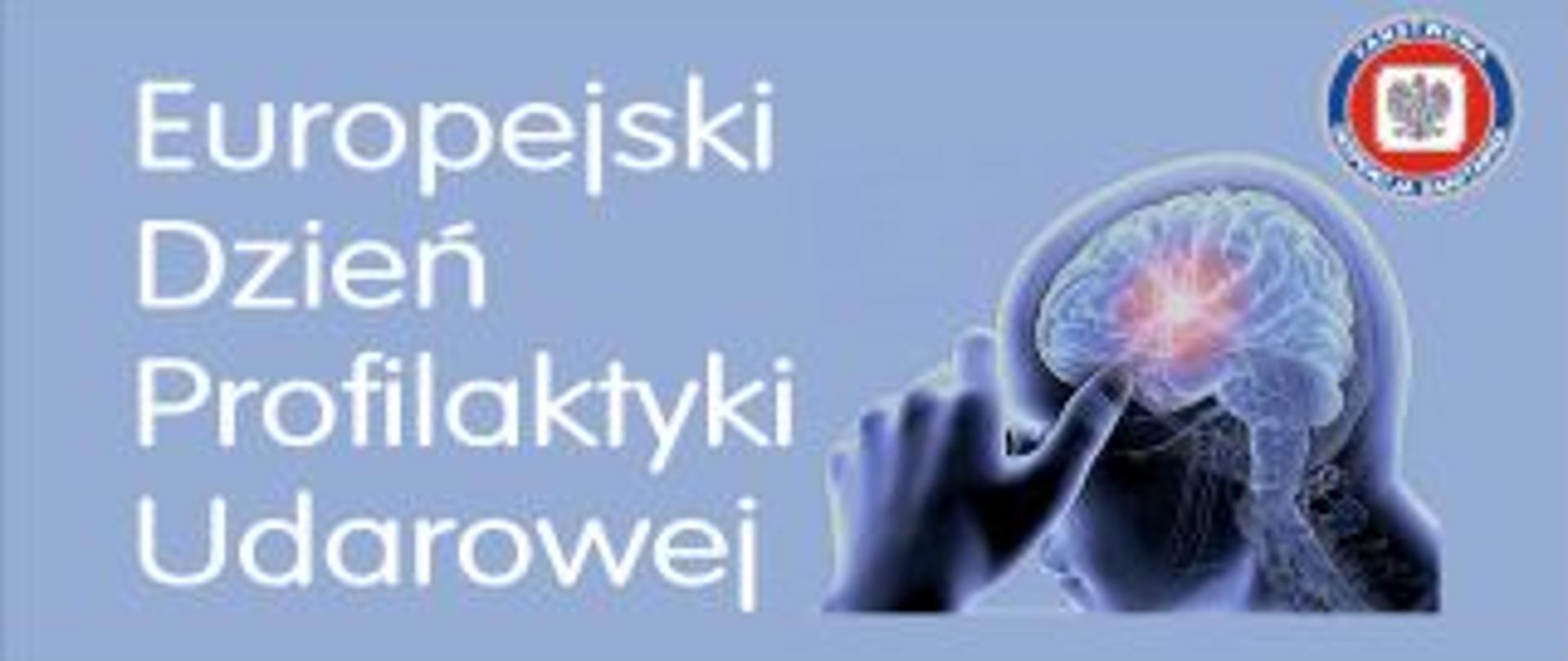 Baner informujący o Europejskim Dniu Profilaktyki Udarowej
