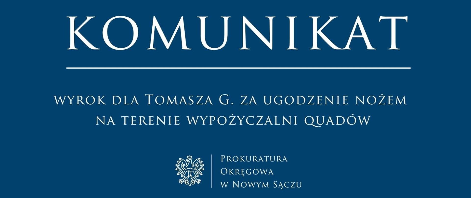 Wyrok za atak nożem