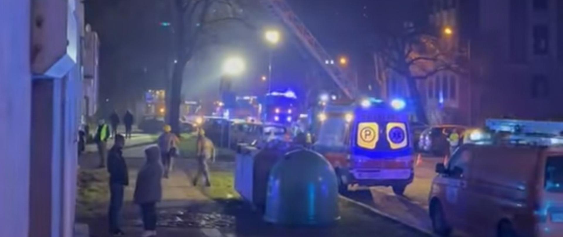 pożar mieszkania przy ulicy Robotniczej