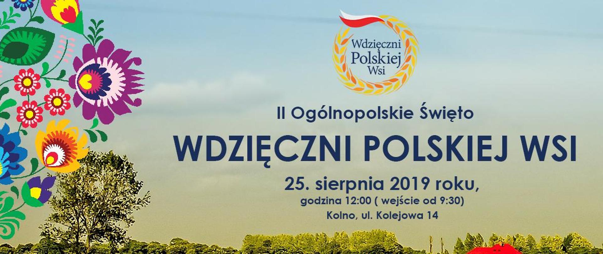 baner II Ogólnopolskie Święto Wdzięczni Polskiej Wsi