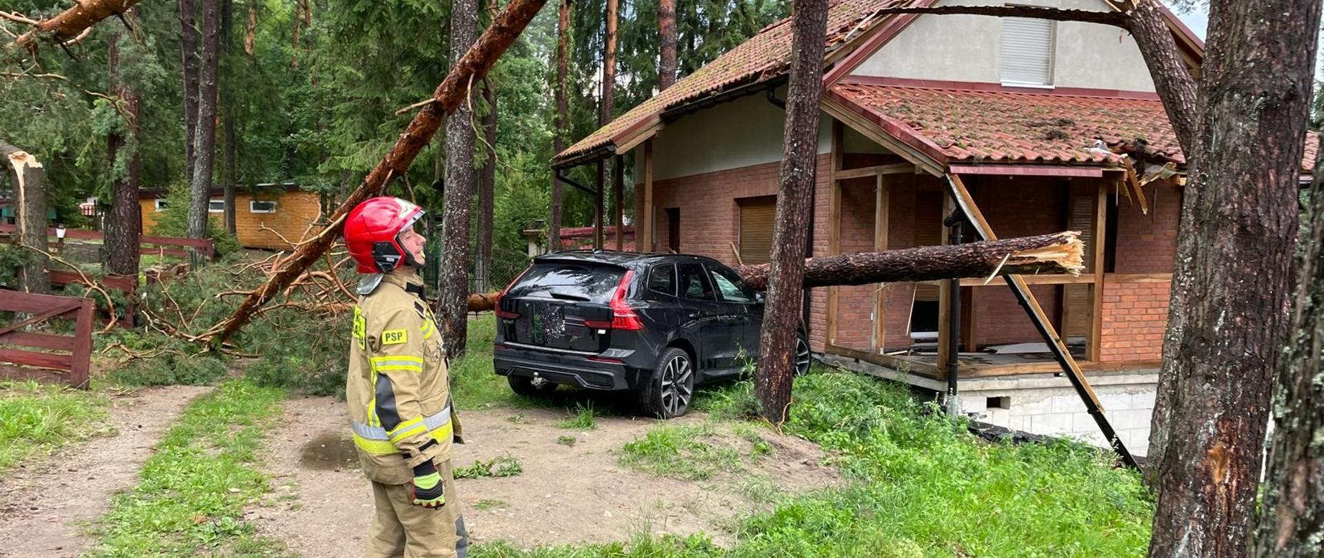 Skutki wichury pow.lidzbarski