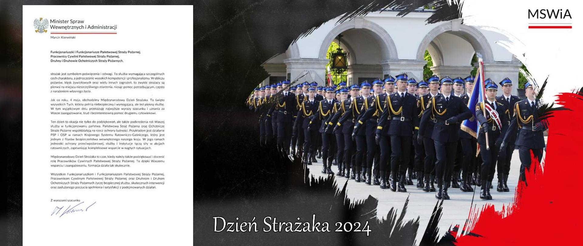 Życzenia Ministra MSWiA z okazji Dnia Strażaka