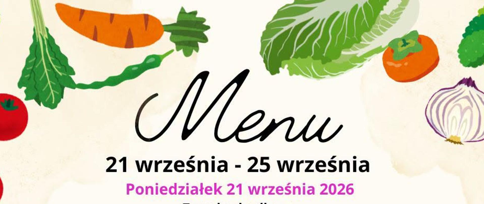 Menu na 39 tydzień 2026
