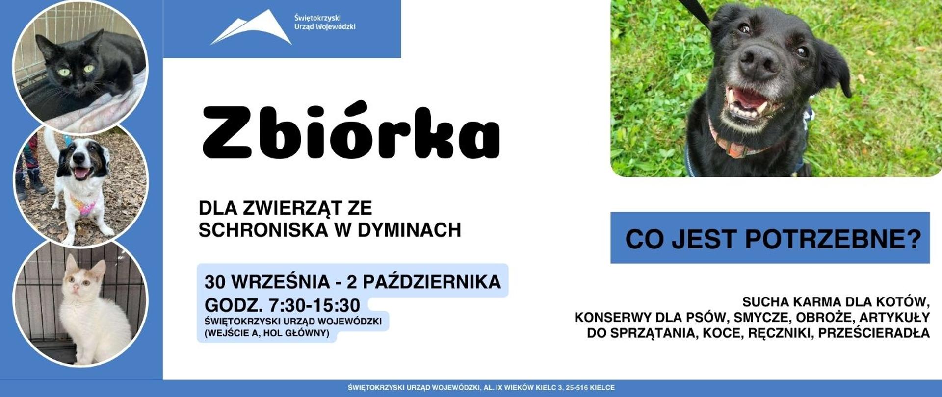 Zbiórka dla schroniska