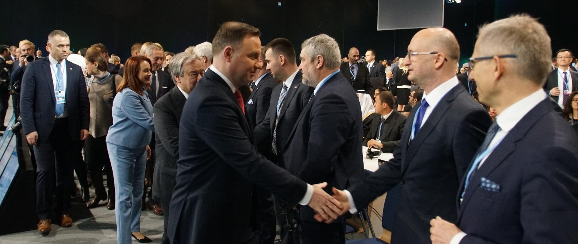 Przywitanie Prezydenta RP z uczestnikami COP24