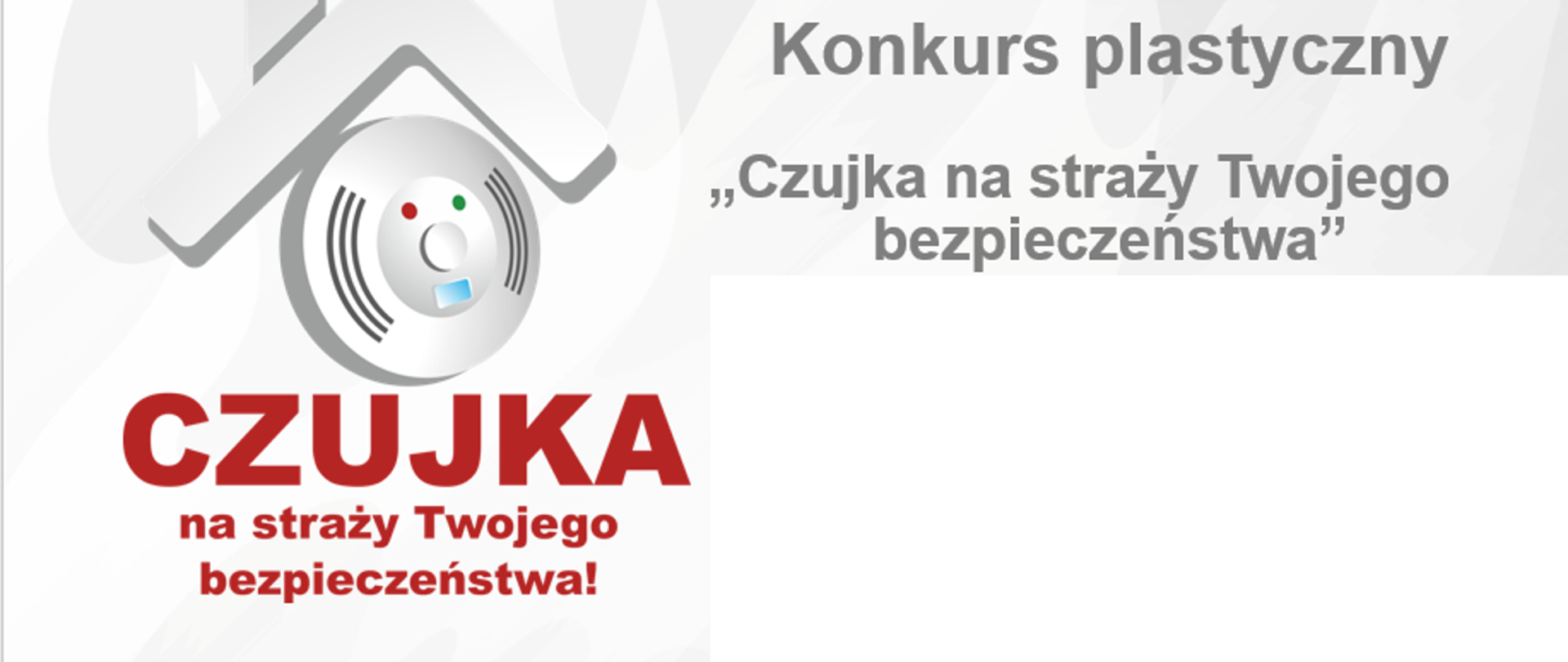 Obraz promujący konkurs plastyczny "czujka na straży twojego bezpieczeństwa". 