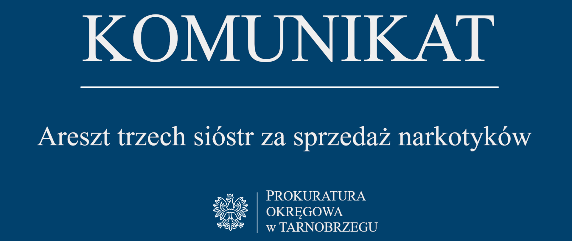Komunikat Rzecznika Prasowego z dnia 14 października 2025 r. - areszt trzech sióstr za sprzedaż narkotyków