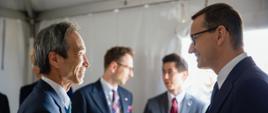 Premier Mateusz Morawiecki i prezes DAIKIN w Łódzkiej Specjalnej Strefie Ekonomicznej.