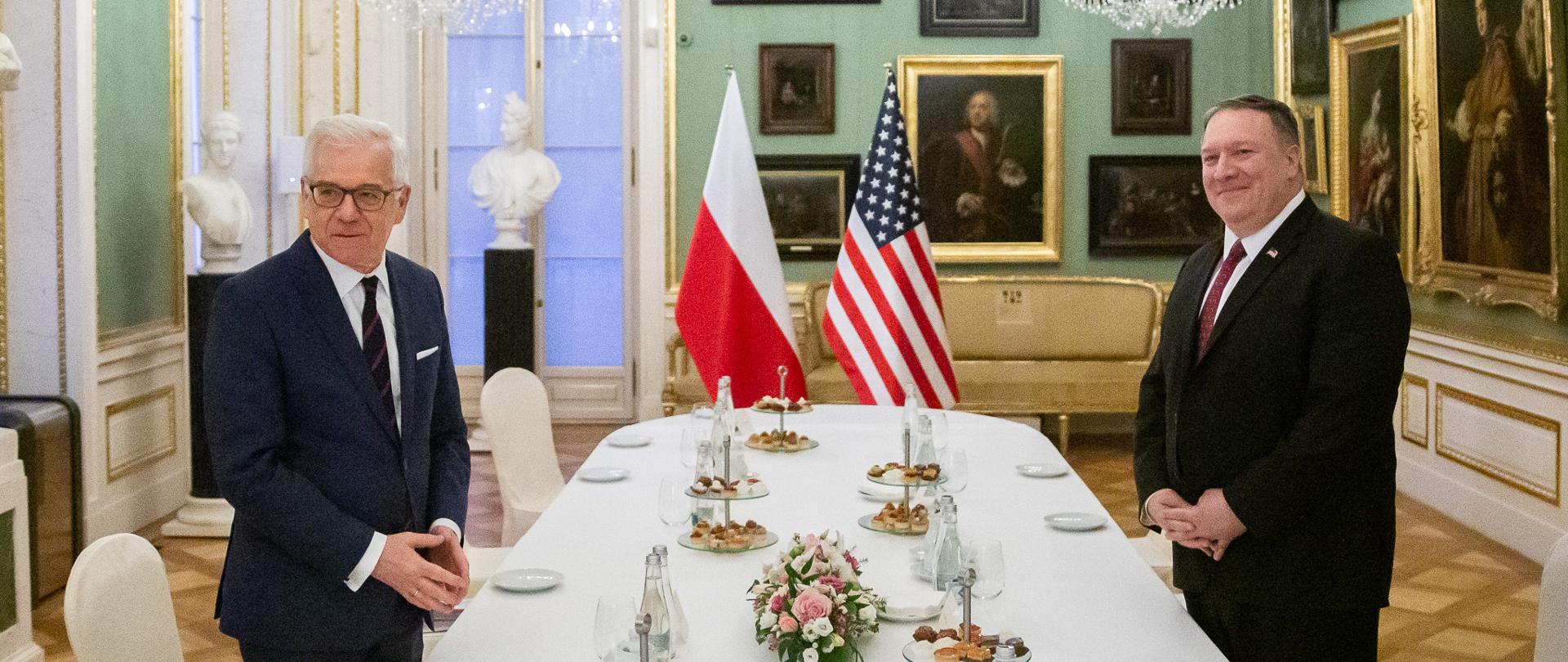 Spotkanie ministra Jacka Czaputowicza z sekretarzem stanu USA Mikiem Pompeo 