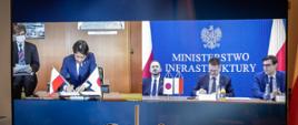 Wiceminister infrastruktury Andrzej Bittel oraz Minister Gruntów, Infrastruktury, Transportu i Turystyki Japonii Norihiro Nakayama podpisali Porozumienie o współpracy w dziedzinie kolejnictwa.