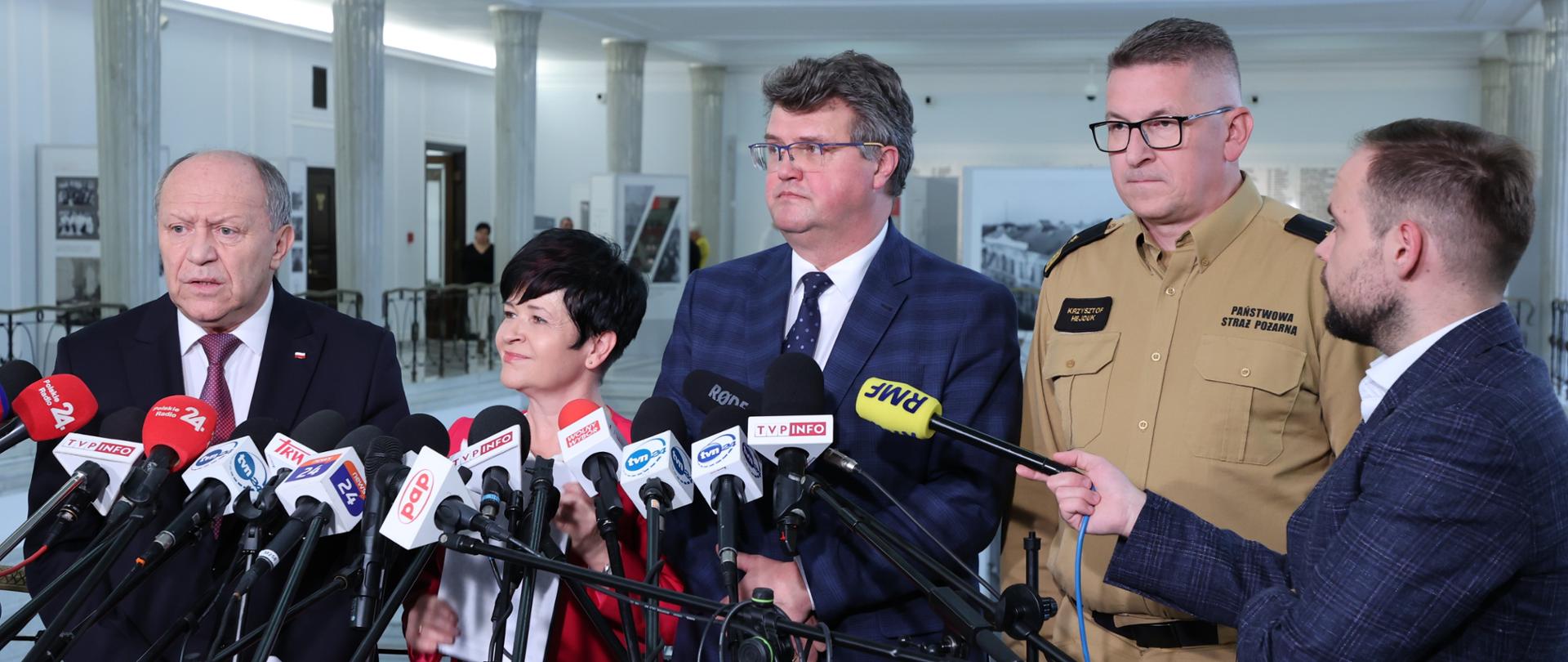 Wiceminister Maciej Wąsik podczas swojej wypowiedzi w Sejmie RP