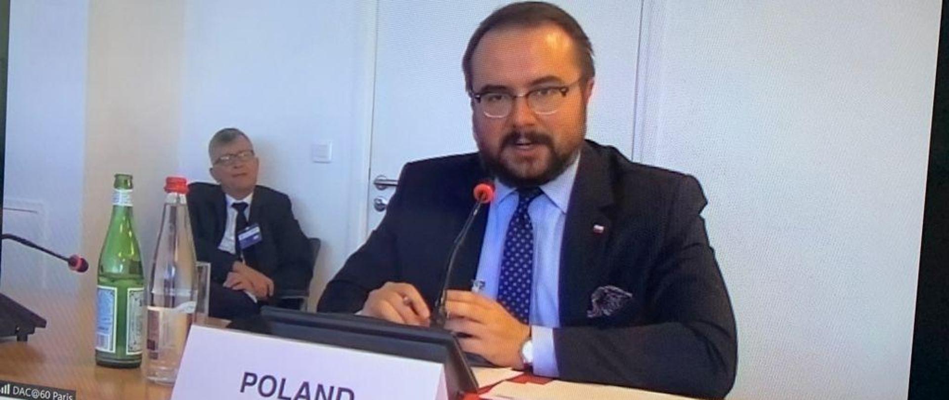 Wiceminister Paweł Jabłoński reprezentował Polskę podczas spotkania z okazji 60. rocznicy istnienia Komitetu Pomocy Rozwojowej (DAC) OECD w Paryżu