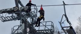 Szkolenie doskonalące z zakresu ewakuacji z kolei linowych dla strażaków-ratowników OSP