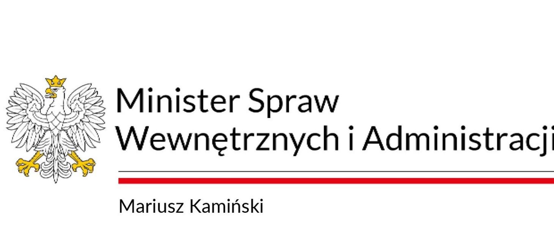 Życzenia Ministra Spraw Wewnętrznych i Administracji z okazji Dnia Strażaka - plakat