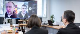 Wideokonferencja ministra infrastruktury Dariusza Klimczaka z wicepremierem Ukrainy Oleksandrem Kubrakovem