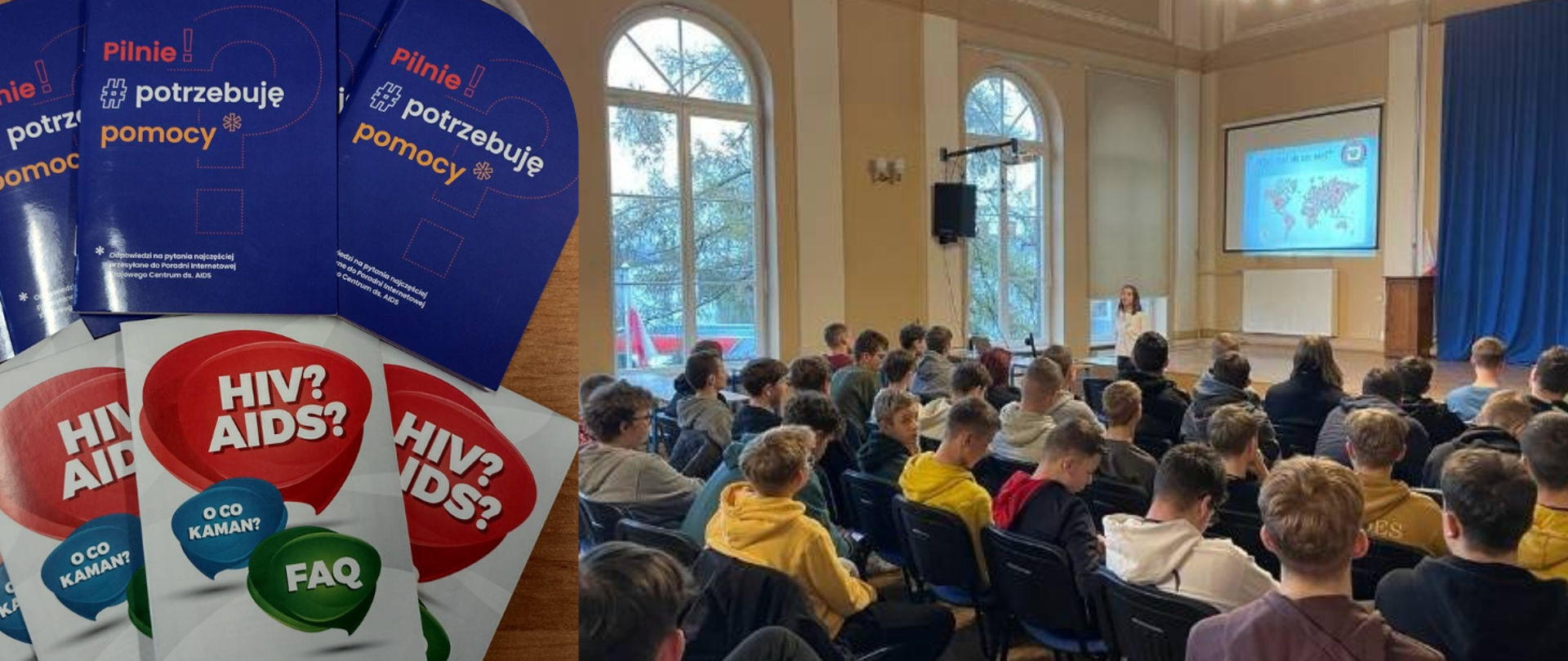 Wykład na temat HIV/AIDS w Centrum Kształcenia Zawodowego i Ustawicznego w Brodnicy