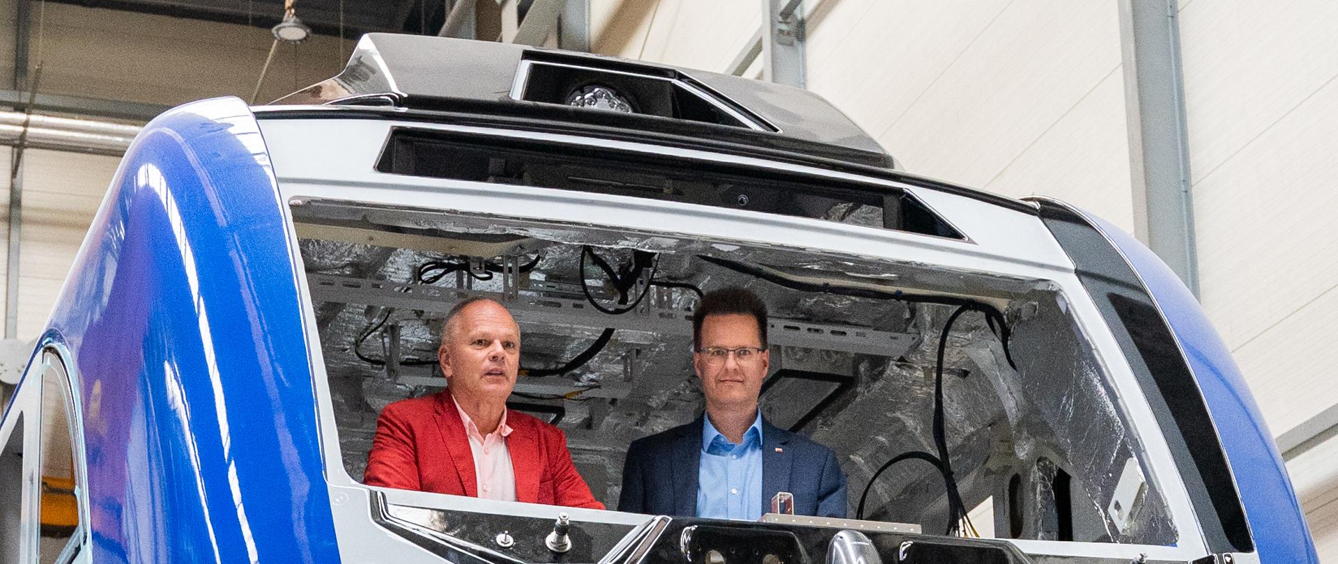 Wiceminister infrastruktury Andrzej Bittel z wizytą w zakładzie Newag SA