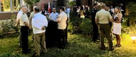 Recepcja w ogrodzie Ambasady RP